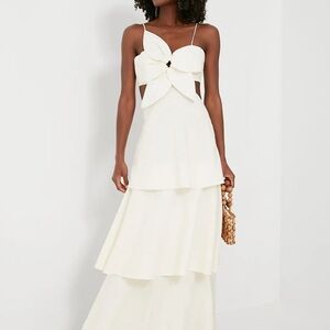 Farm Rio White Floral Dress